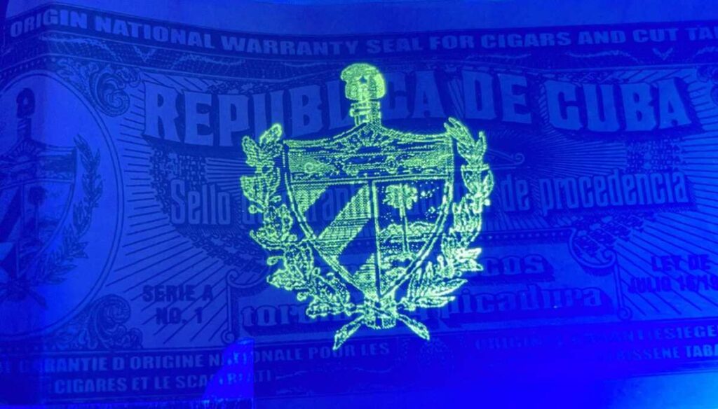 Sgillo Habanos con stemma di Cuba
